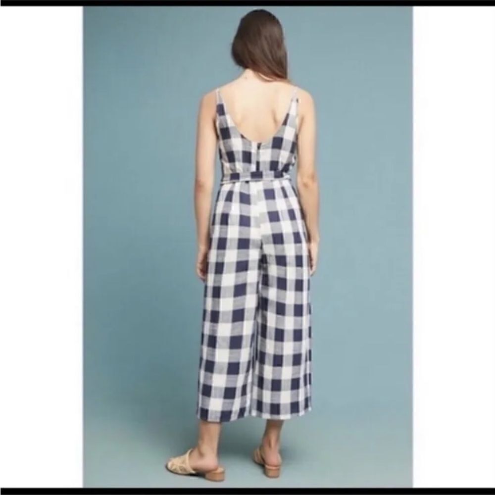 If By Sea blue plaid jumpsuit - Picture 2 of 5